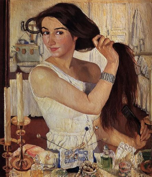 В 1910 году почти никому не известная художница Зинаида Евгеньевна Серебрякова показала на выставке Союза русских художников <a href=