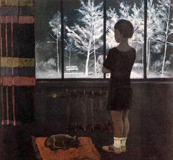 Дейнеки - Девочка у окна. Зима