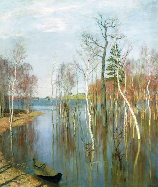 Сочинение: описание картины и. левитана “весна. большая вода”