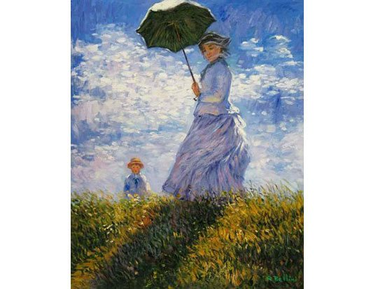 Картина «Прогулка. Дама с зонтиком»