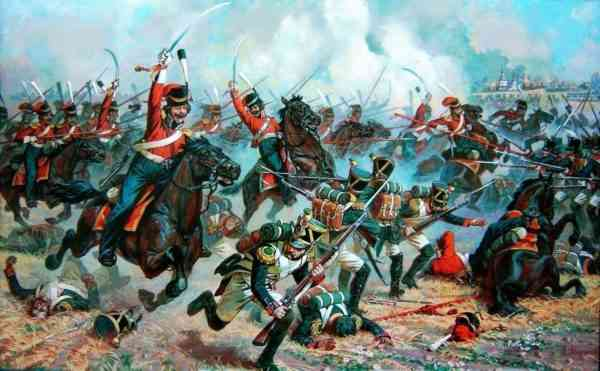 Кавалерийская атака в Бородинской битве